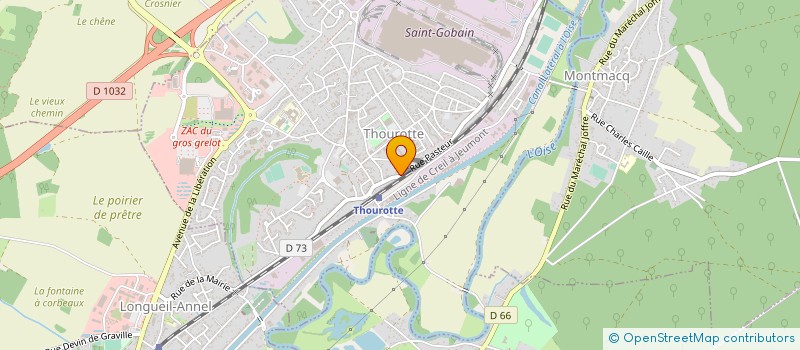 localisation de l'entreprise MONSIEUR JAMES TRIPET  THOUROTTE