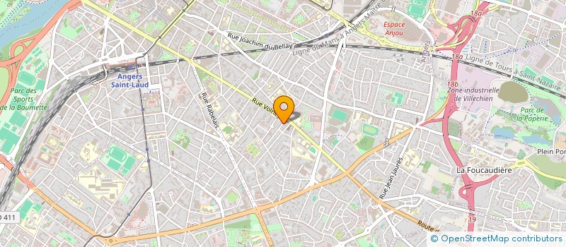 localisation de l'entreprise MONSIEUR JAMES ULYSSE à ANGERS