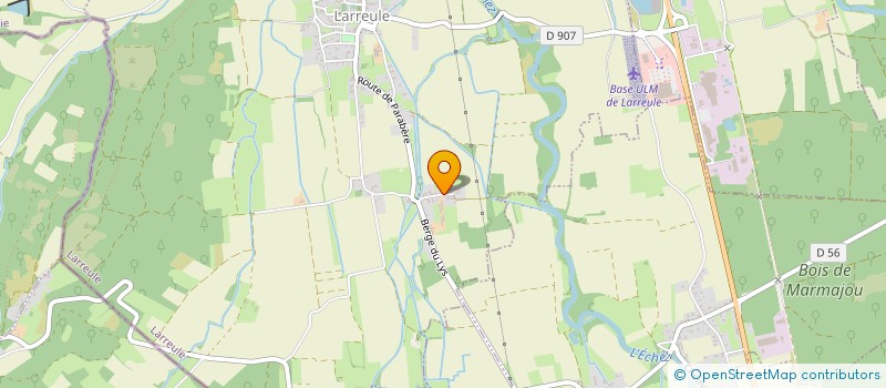 localisation de l'entreprise MONSIEUR JAMES VALENTINE  LARREULE