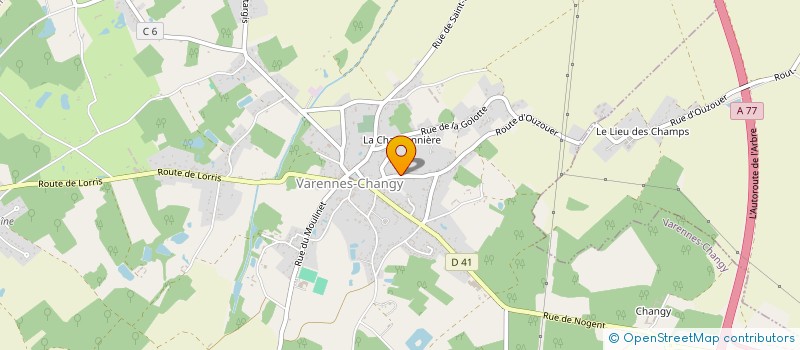 localisation de l'entreprise MONSIEUR JAMES VANDENBUSSCHE  VARENNES-CHANGY