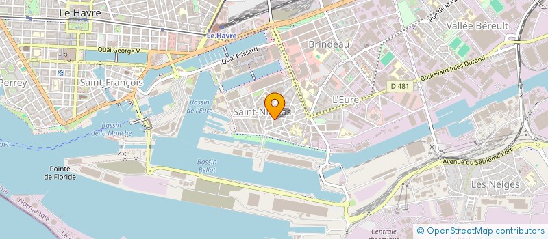 localisation de l'entreprise MONSIEUR JAMES VEPIERRE  LE HAVRE