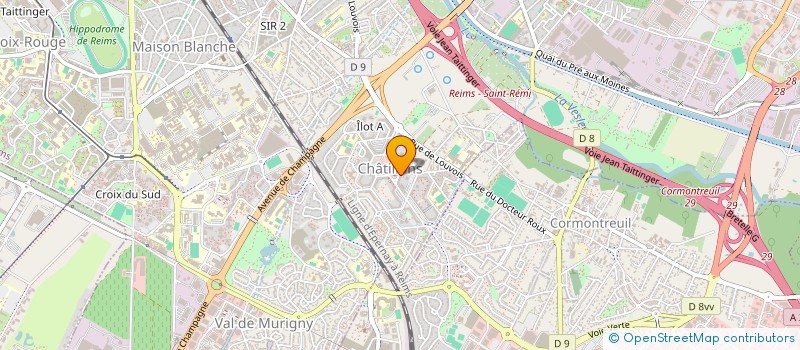 localisation de l'entreprise MONSIEUR JAMES VILLARS à REIMS
