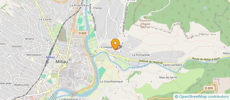 localisation de l'entreprise MONSIEUR JAMES WATERER à MILLAU