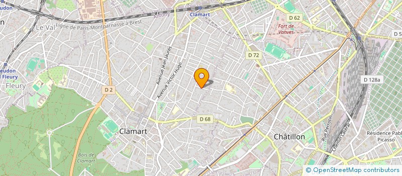 localisation de l'entreprise MONSIEUR JAMES WATERHOUSE à CLAMART