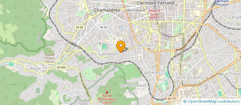 localisation de l'entreprise MONSIEUR JAMES WHITTON  CHAMALIERES