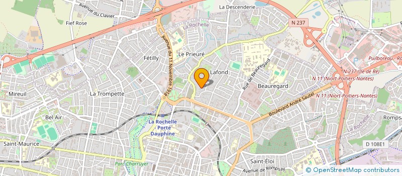 localisation de l'entreprise MONSIEUR JAMES WRIGHT  LA ROCHELLE