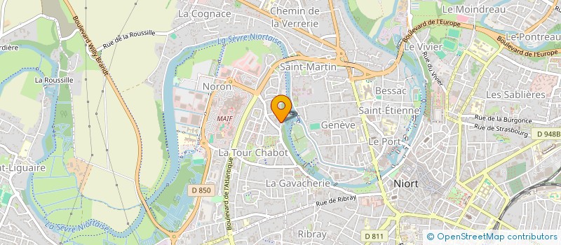 localisation de l'entreprise MONSIEUR JAMIE O'BRIEN à NIORT