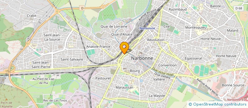 localisation de l'entreprise MONSIEUR JAMIL DJILALI MESSAOUD  NARBONNE