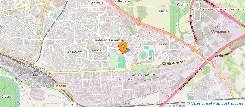 localisation de l'entreprise MONSIEUR JAMMEL DAOUADJI à BEZIERS