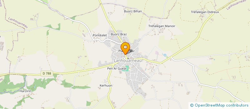 localisation de l'entreprise MONSIEUR JAMMES BERNET  LANHOUARNEAU