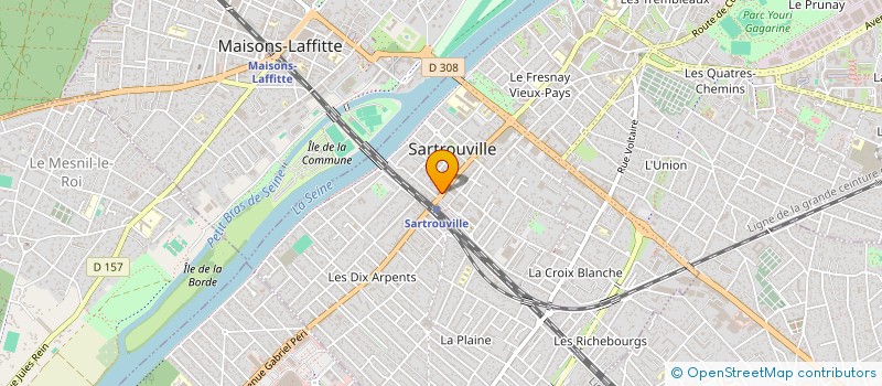 localisation de l'entreprise MONSIEUR JAMSHED ABDULRAHMAN  SARTROUVILLE