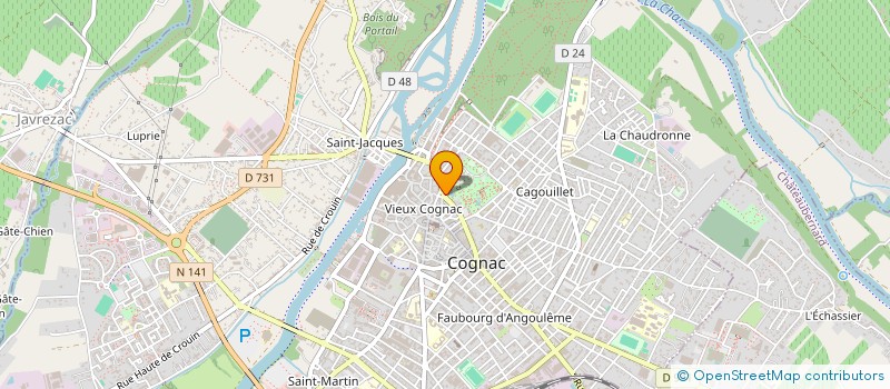 localisation de l'entreprise MONSIEUR JAMY FOUGERAT à CHAMPMILLON