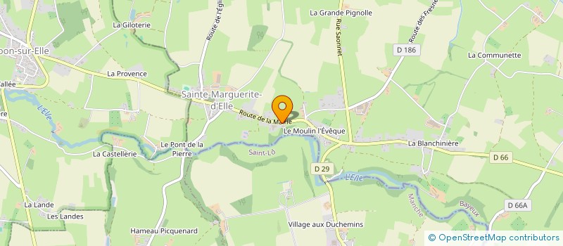 localisation de l'entreprise MONSIEUR JAN ACKX  SAINTE-MARGUERITE-D'ELLE