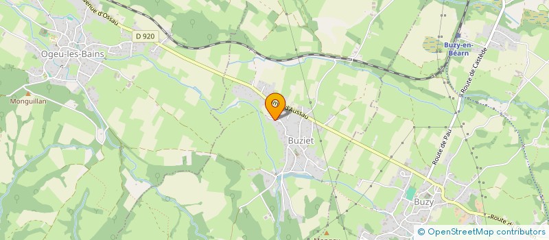 localisation de l'entreprise MONSIEUR JAN BORDENAVE  BUZIET