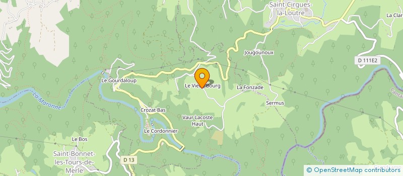 localisation de l'entreprise MONSIEUR JAN CORNELIS KINKEL  SAINT-CIRGUES-LA-LOUTRE