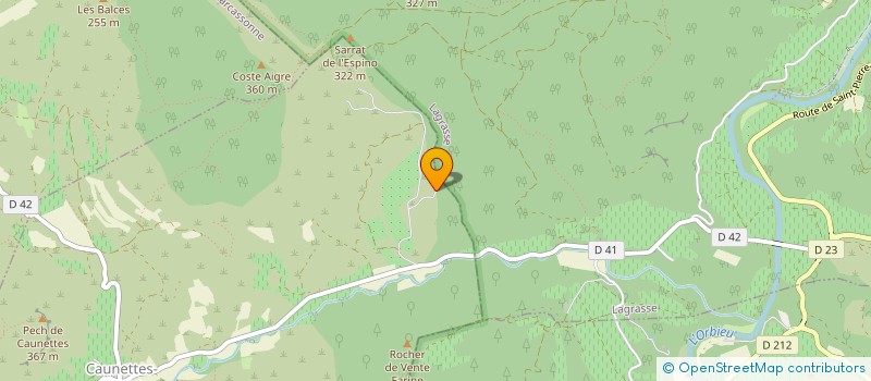 localisation de l'entreprise MONSIEUR JAN DE JAEGER  CAUNETTES-EN-VAL