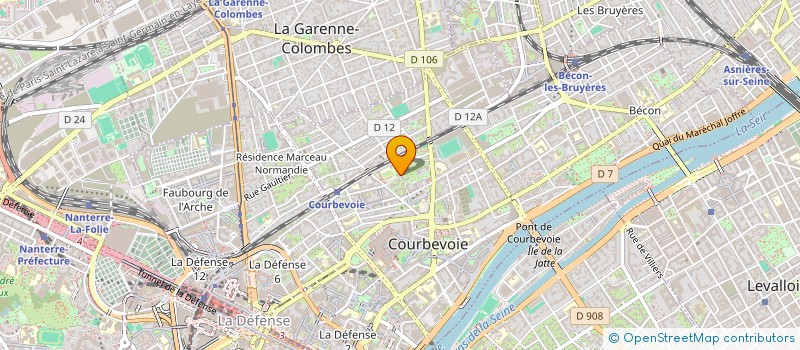 localisation de l'entreprise MONSIEUR JAN DEGRAEVE  COURBEVOIE