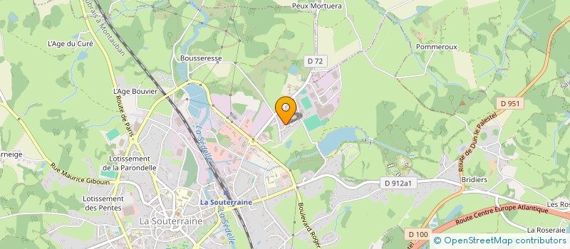 localisation de l'entreprise MONSIEUR JAN GHAFORY  LA SOUTERRAINE