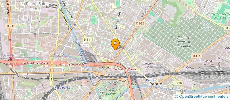 localisation de l'entreprise MONSIEUR JAN HUSSINKHIL  AUBERVILLIERS