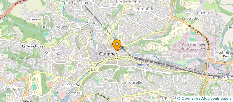 localisation de l'entreprise MONSIEUR JANAT MOHAMMADI à QUIMPER