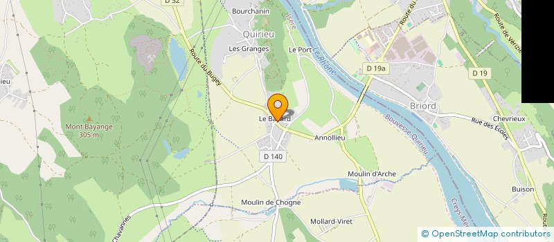 localisation de l'entreprise MONSIEUR JANCOME RAVET  BOUVESSE-QUIRIEU