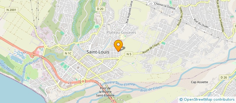 localisation de l'entreprise MONSIEUR JANICK BADAMIA à SAINT-LOUIS
