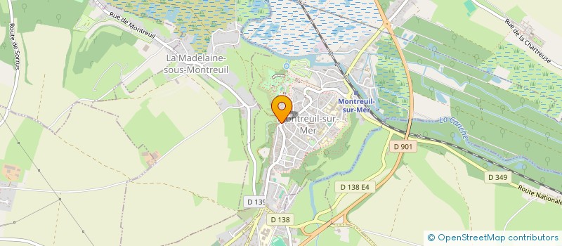 localisation de l'entreprise MONSIEUR JANICK BLUY  MONTREUIL-SUR-MER