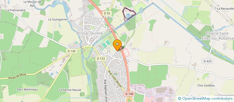 localisation de l'entreprise MONSIEUR JANICK BOMPAS  BRISSAC LOIRE AUBANCE