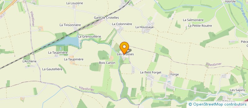 localisation de l'entreprise MONSIEUR JANICK GAUTHIER  VILLEDOMER