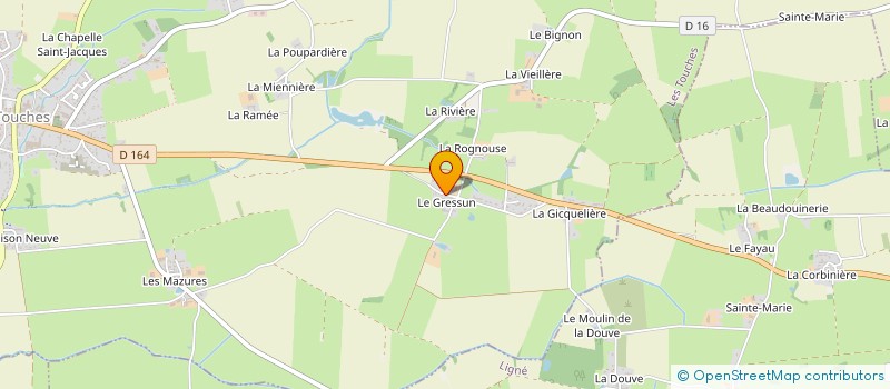 localisation de l'entreprise MONSIEUR JANICK GOUPIL à LES TOUCHES
