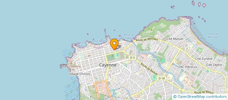 localisation de l'entreprise MONSIEUR JANICK KOESE  CAYENNE