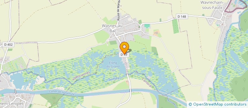 localisation de l'entreprise MONSIEUR JANICK LESAGE à WASNES-AU-BAC