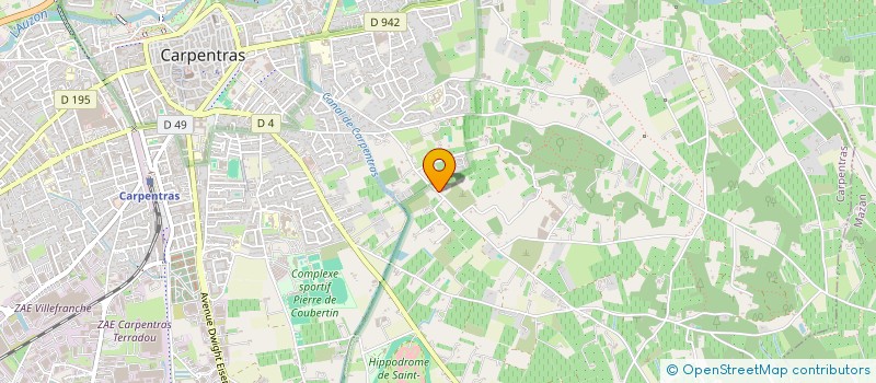 localisation de l'entreprise MONSIEUR JANICK MEREL  CARPENTRAS