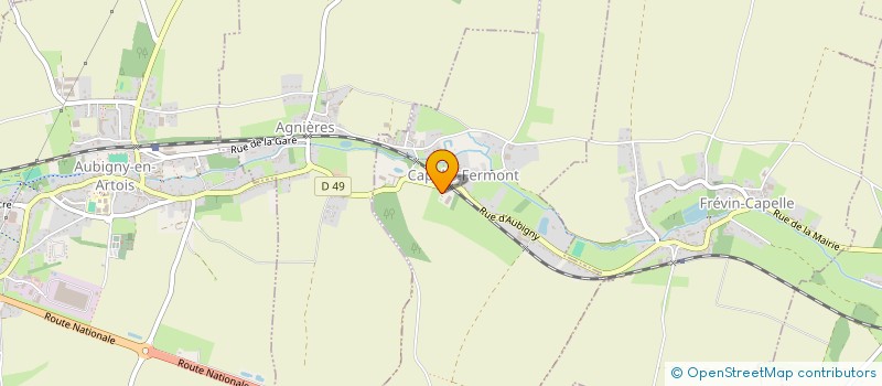 localisation de l'entreprise MONSIEUR JANICK POUCHAIN  CAPELLE-FERMONT