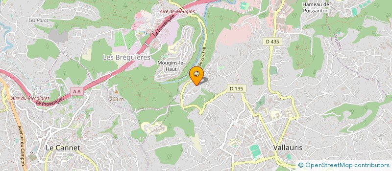 localisation de l'entreprise MONSIEUR JANILSON RDRIGUES TAVARES à VALLAURIS