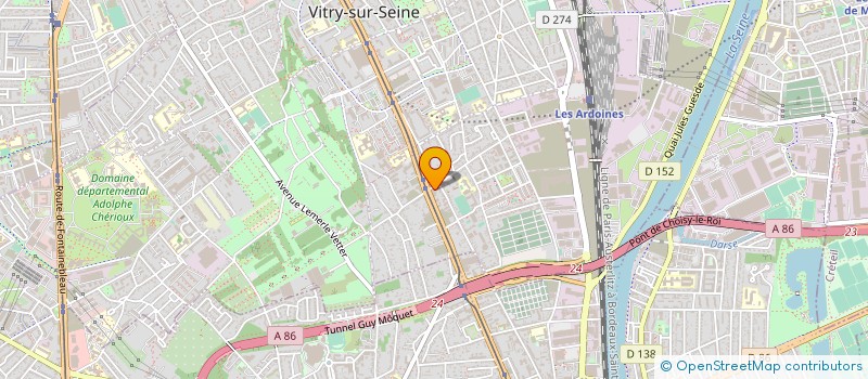 localisation de l'entreprise MONSIEUR JANINE BARCELLINI à VITRY-SUR-SEINE