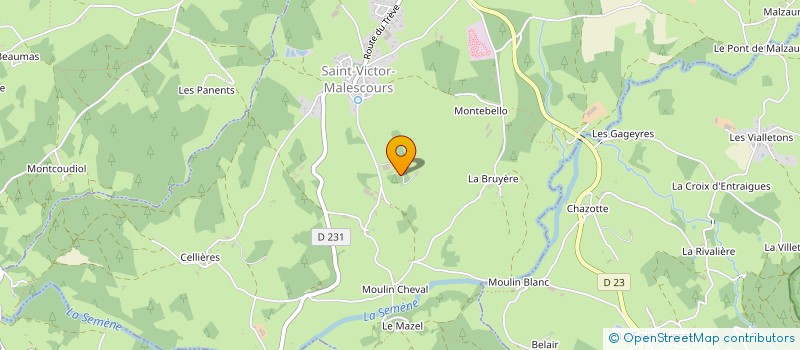 localisation de l'entreprise MONSIEUR JANIS POULY  SAINT-VICTOR-MALESCOURS