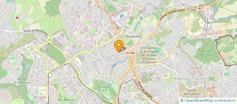 localisation de l'entreprise MONSIEUR JANISLAS MOUCHET à MONTPELLIER
