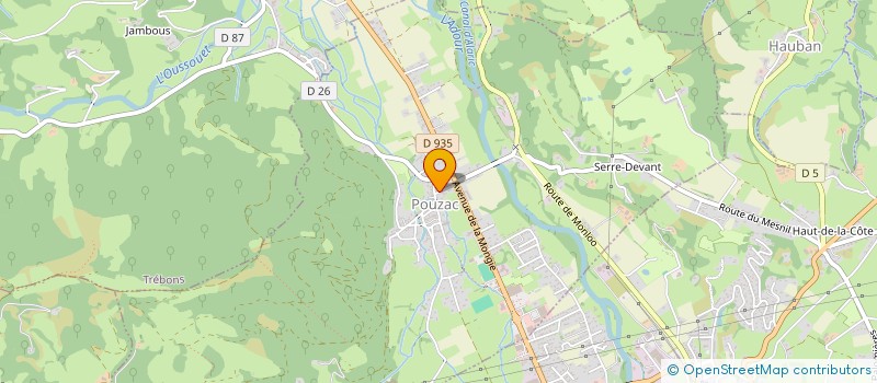 localisation de l'entreprise MONSIEUR JANNAI JALLERAT  POUZAC