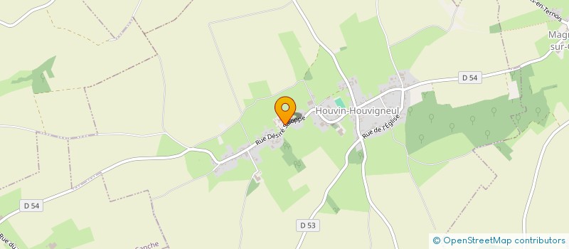 localisation de l'entreprise MONSIEUR JANNICK FORTIN  HOUVIN-HOUVIGNEUL