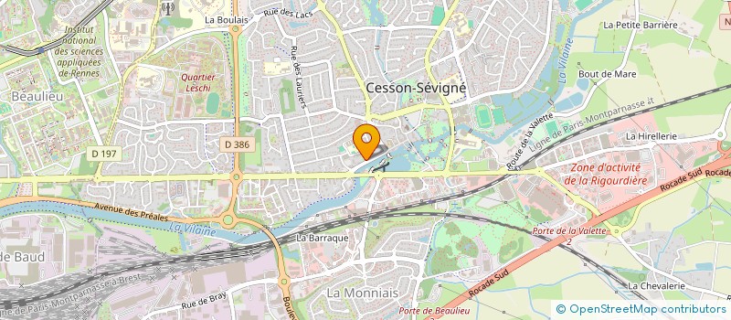 localisation de l'entreprise MONSIEUR JANNICK ROBICHON  CESSON-SEVIGNE