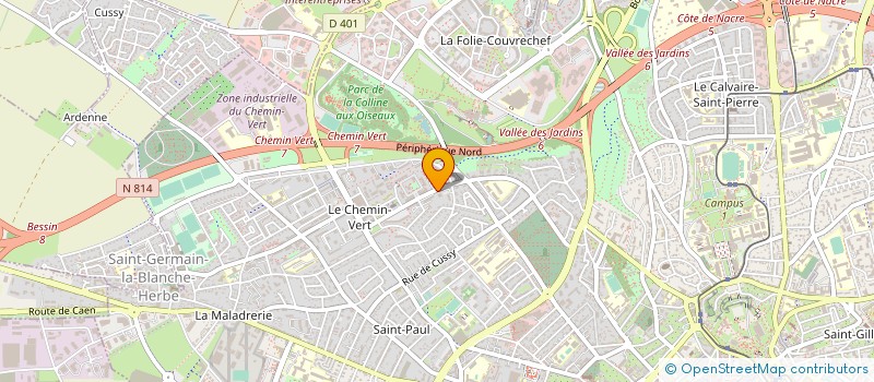 localisation de l'entreprise MONSIEUR JANNY LEROT à CAEN