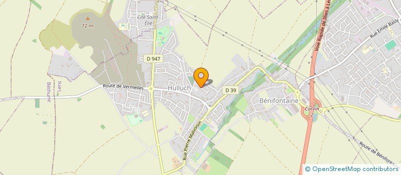 localisation de l'entreprise MONSIEUR JANNY VALET  HULLUCH