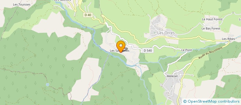 localisation de l'entreprise MONSIEUR JANOT PINET  LES ORRES