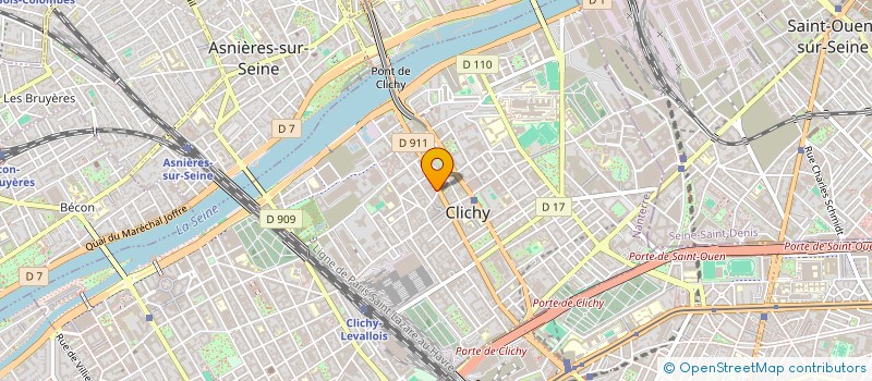 localisation de l'entreprise MONSIEUR JANUSZ BARTMAN à CLICHY