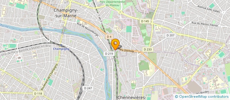 localisation de l'entreprise MONSIEUR JANUSZ CHODOR à CHAMPIGNY-SUR-MARNE