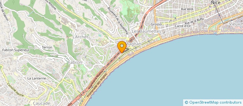 localisation de l'entreprise MONSIEUR JANUSZ MAJ à NICE
