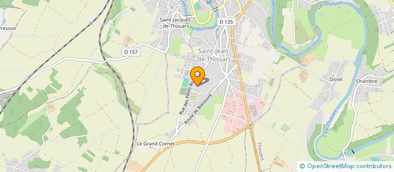 localisation de l'entreprise MONSIEUR JANY BILLEAUD à THOUARS