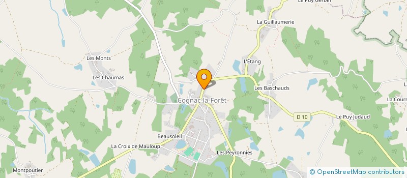 localisation de l'entreprise MONSIEUR JANY JARRAUD à COGNAC-LA-FORET