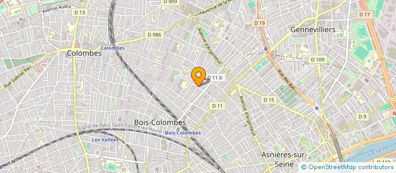 localisation de l'entreprise MONSIEUR JAOAO SANCHES DA CUNHNA à BOIS-COLOMBES